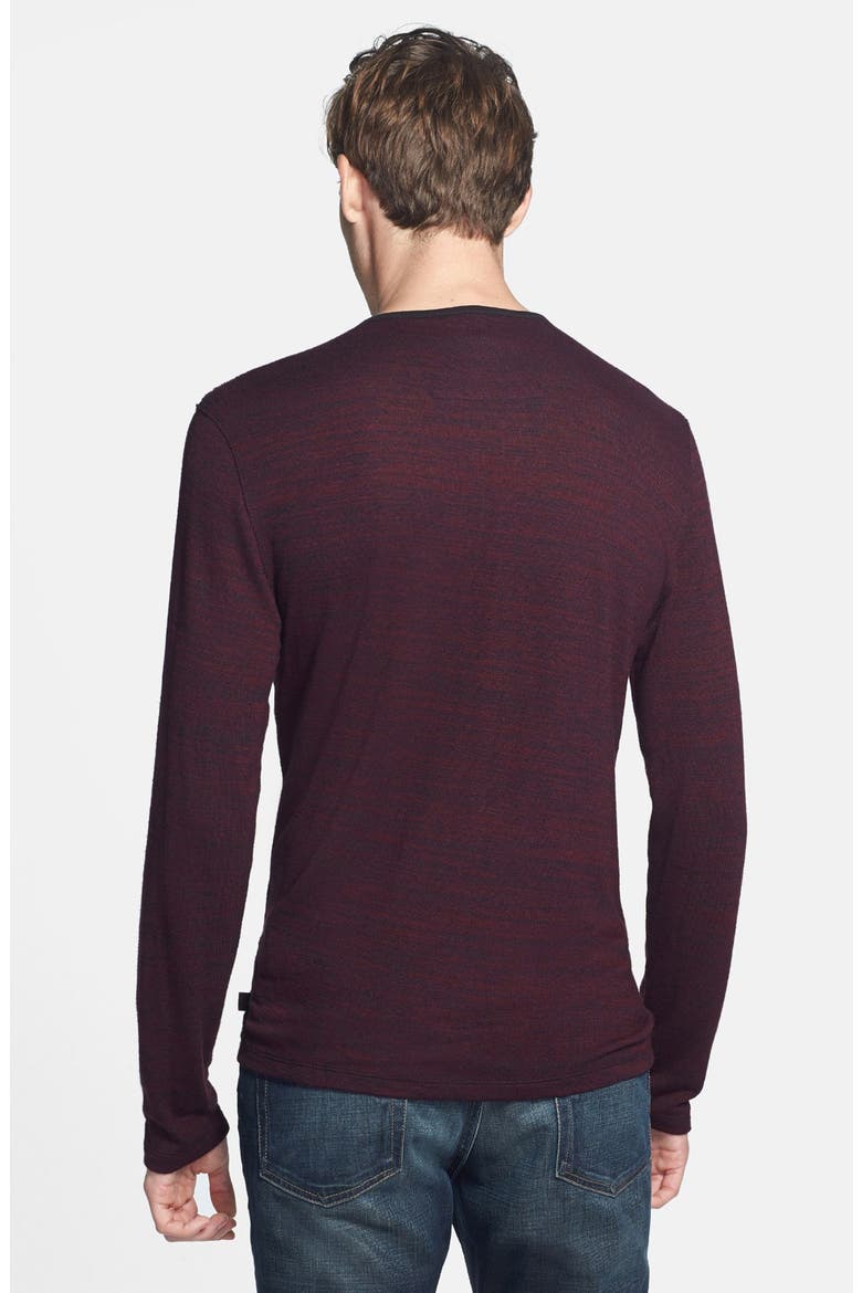 Slub Jersey Henley, Alternate, color, GARNET