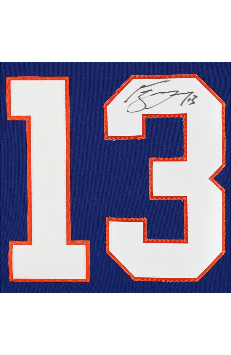 FANATICS AUTHENTIC Mathew Barzal New York Islanders Autographed Blue Adidas Authentic Jersey, Alternate, color, 