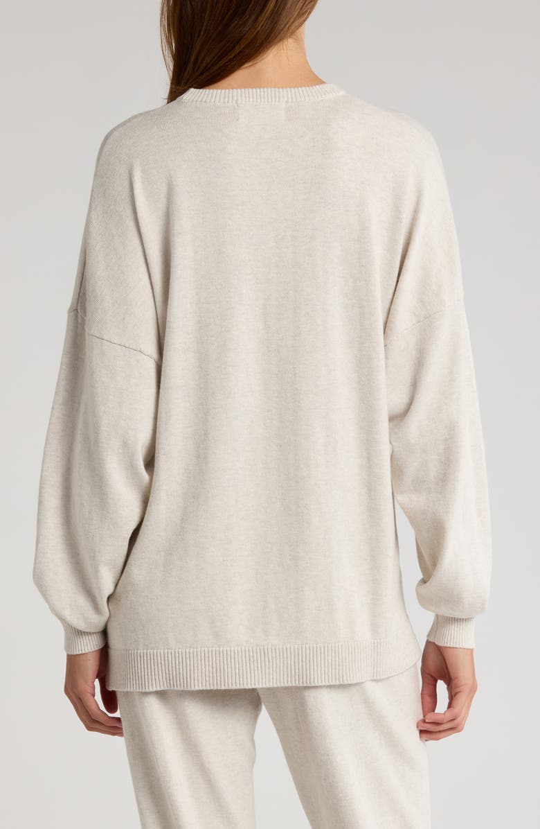 Papinelle Crewneck Cotton & Cashmere Sweater, Alternate, color, 