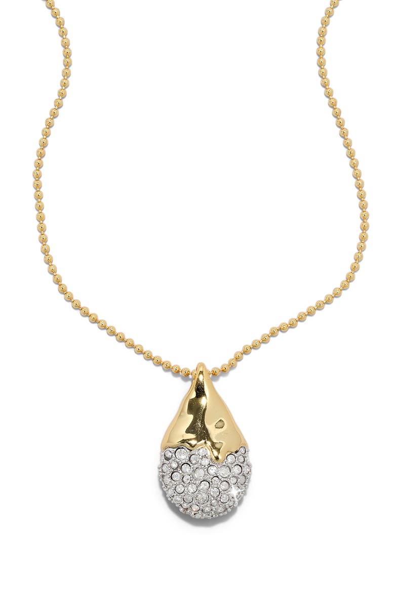 Alexis Bittar Solanales Teardrop Pendant Necklace, Main, color, Gold/ Crystals