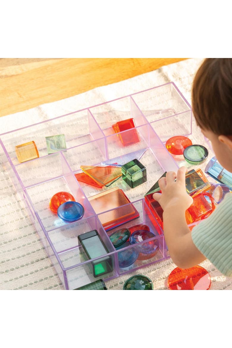 Loose Parts Stackable Tray - Clear, Alternate, color, Clear