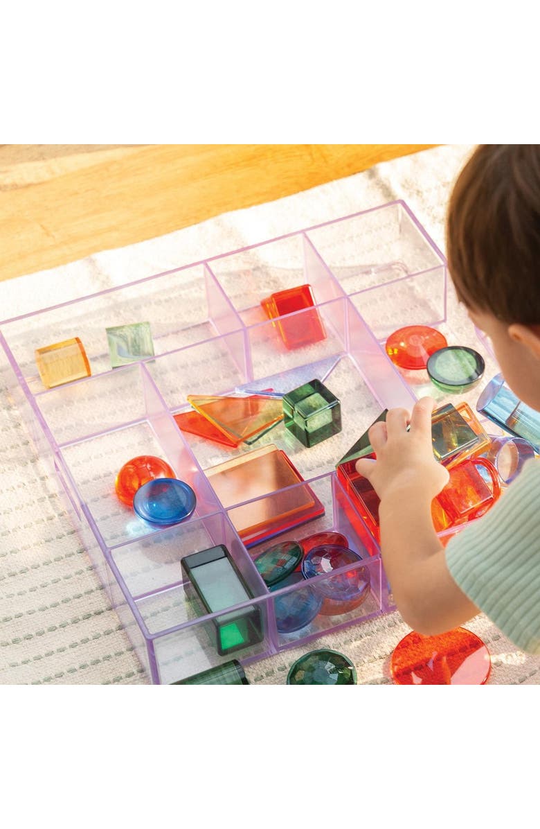 Kaplan Early Learning Company Loose Parts Stackable Tray - Clear, Alternate, color, Clear