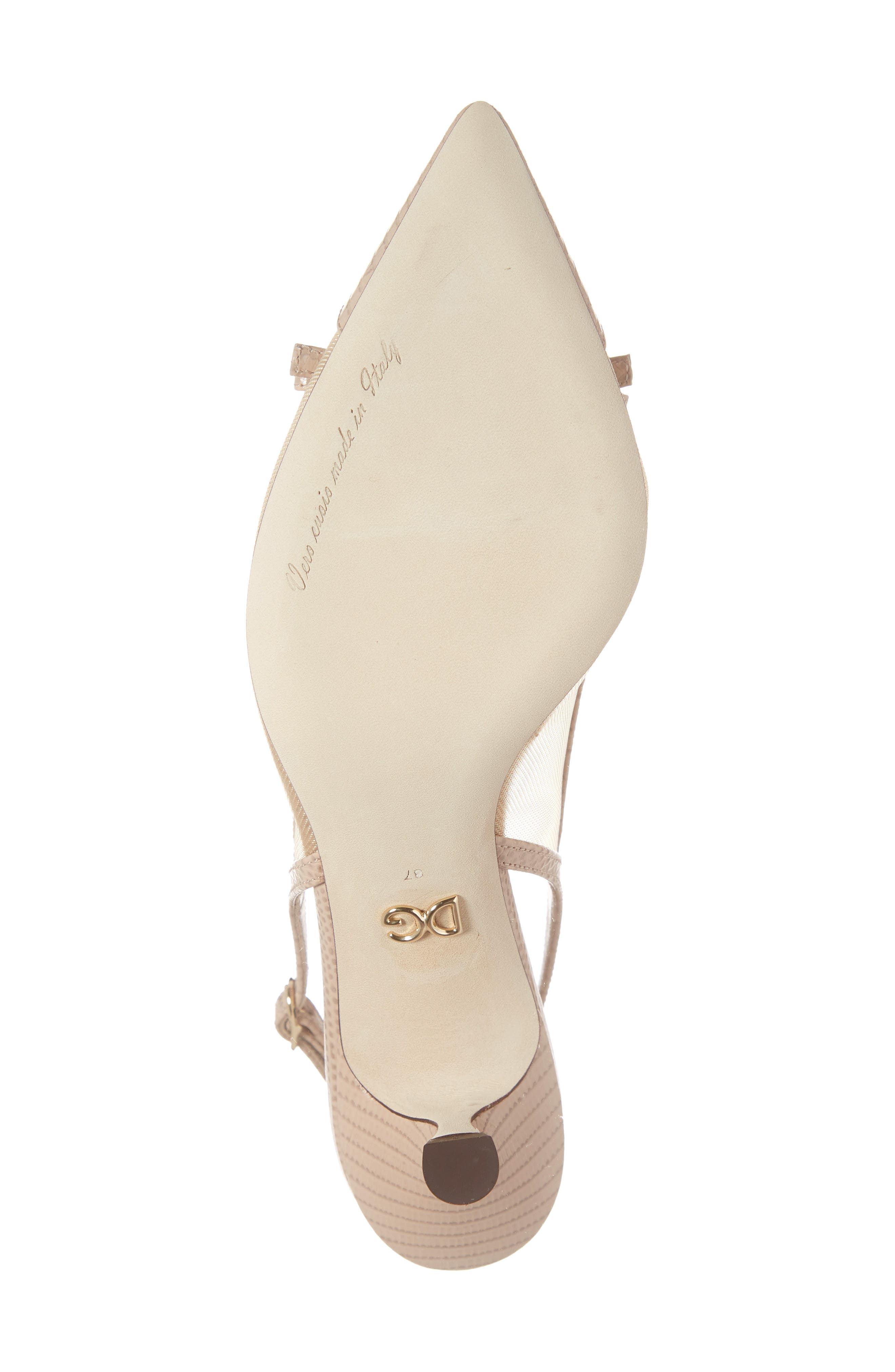 Dolce&Gabbana Retina Bow Slingback Pump, Alternate, color, 