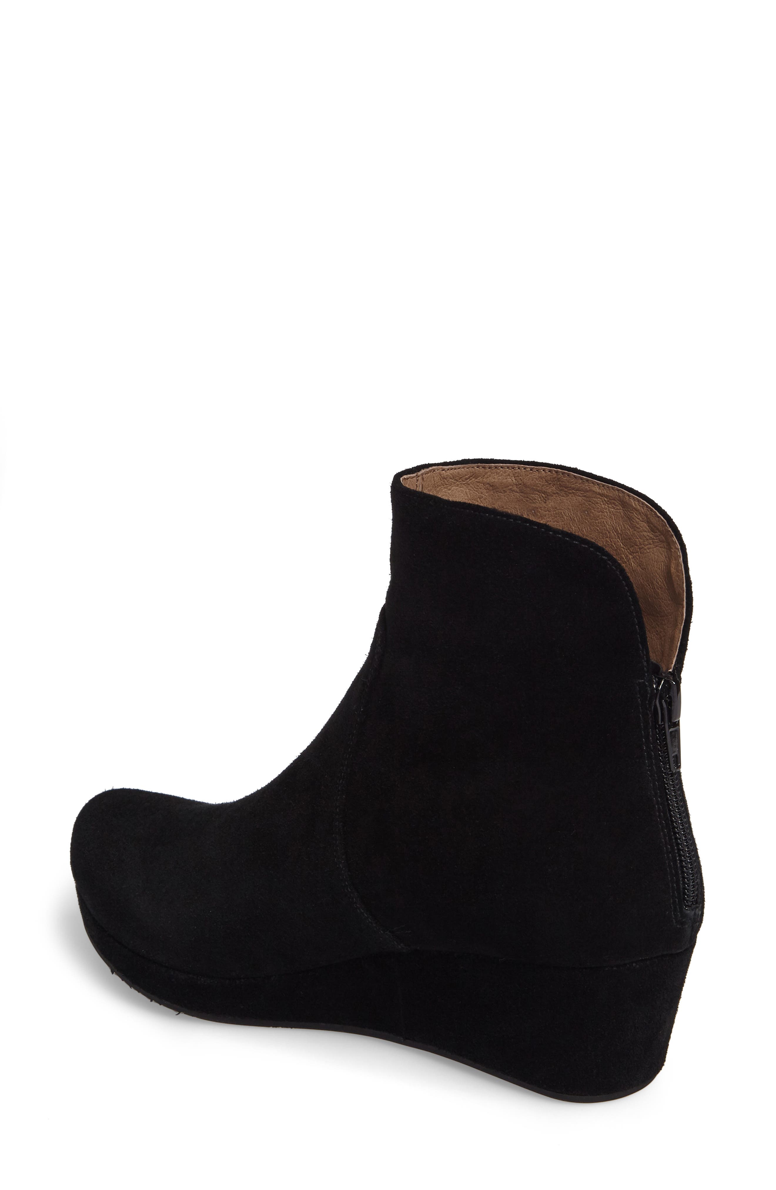 Yarden Wedge Bootie, Alternate, color, BLACK SUEDE
