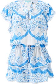 Melissa Odabash Lenni Tie Waist Cover-Up Minidress