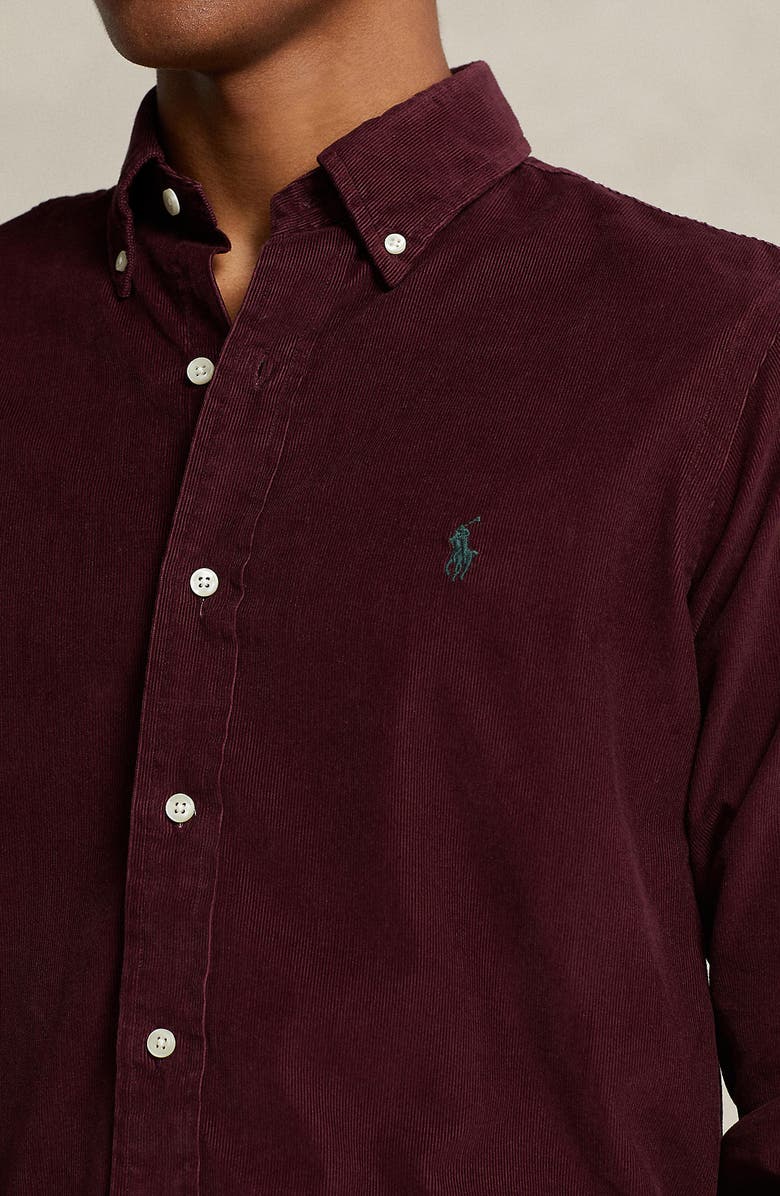 Polo Ralph Lauren Classic Fit Corduroy Button-Down Shirt, Alternate, color, 