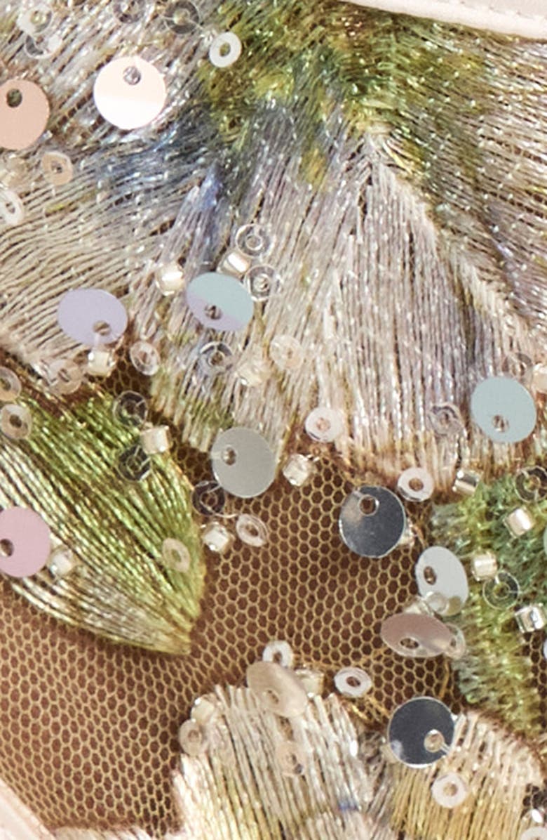 KILO BRAVA Embroidered Thong, Alternate, color, Champagne Sparkle