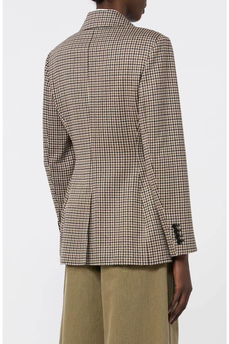 Double Breasted Jacquard Knit Jacket, Alternate, color, PINK BLACK