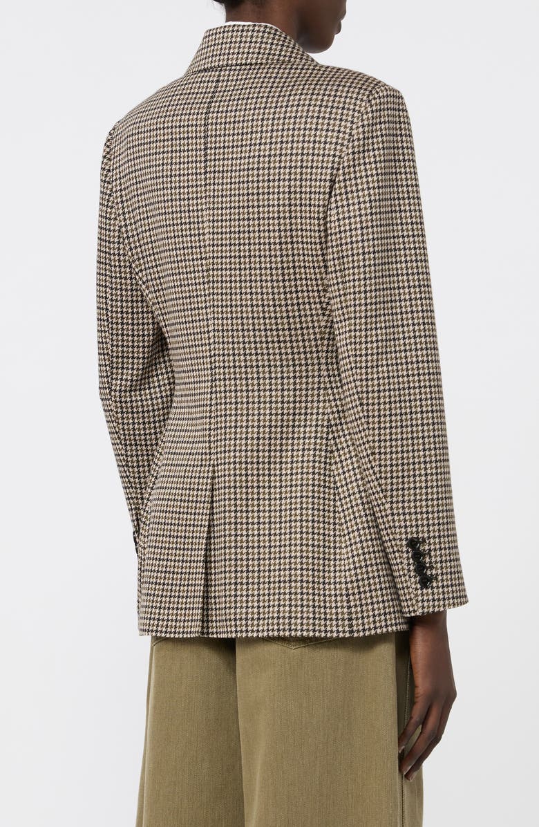 Max Mara Double Breasted Jacquard Knit Jacket, Alternate, color, Pink Black