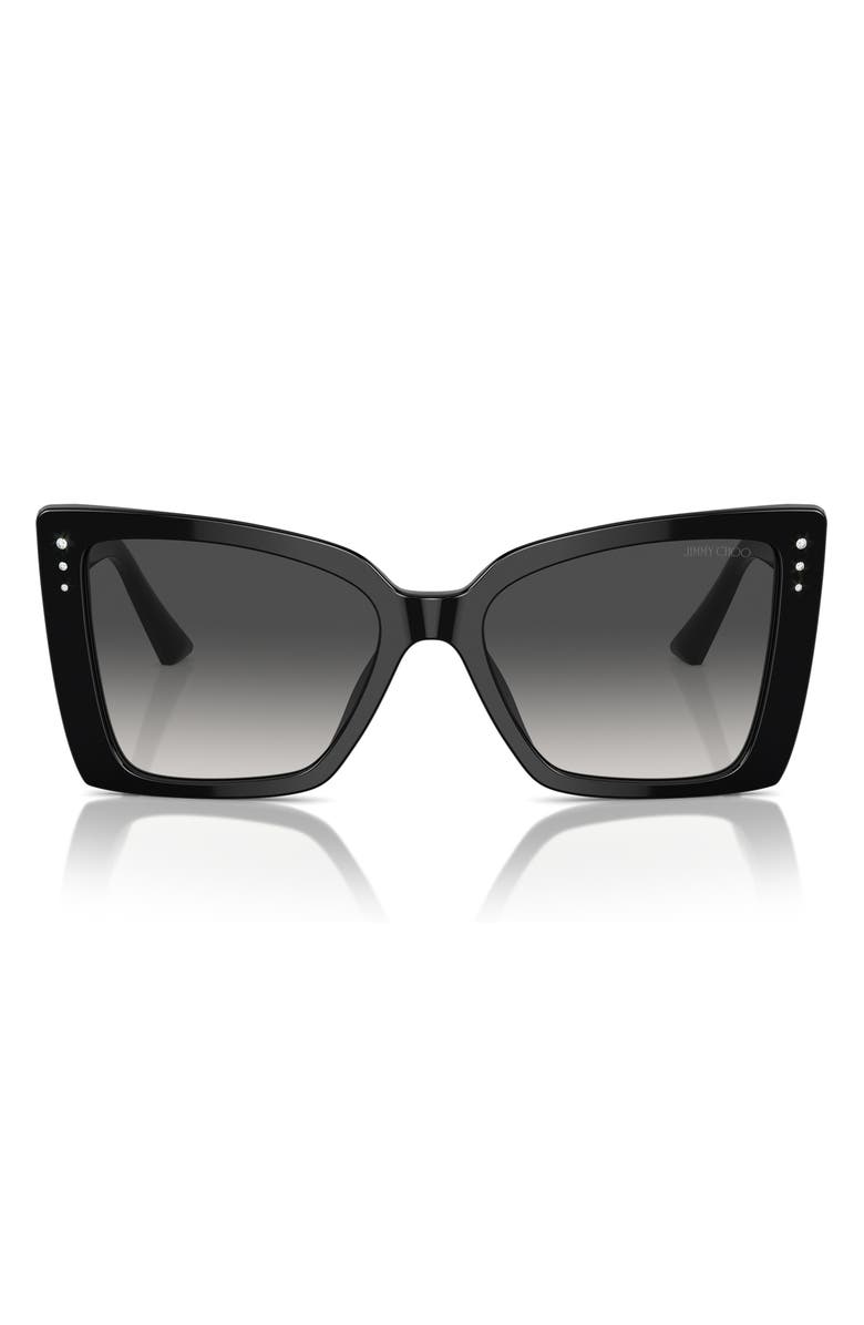 Jimmy Choo 54mm Butterfly Sunglasses, Main, color, 