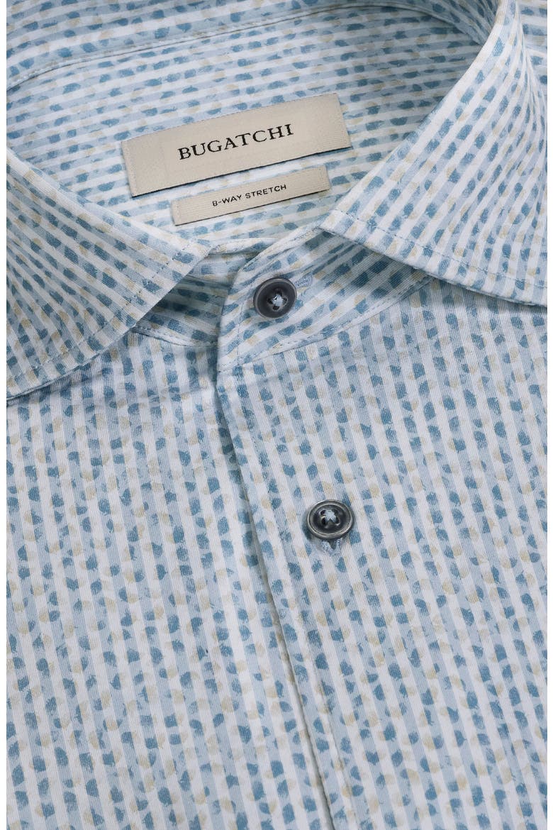 Devon OoohCotton® Print Button-Up Shirt, Alternate, color, AIR BLUE