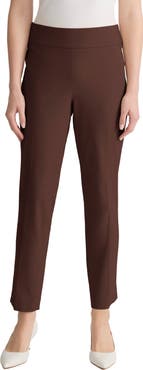 Jones New York Pull-On Straight Leg Ankle Pants