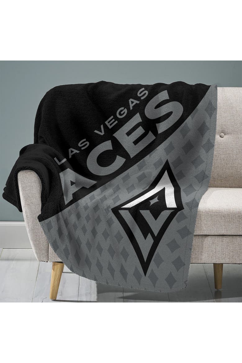 Las Vegas Aces 60" x 80" Raschel Throw Blanket, Main, color, None