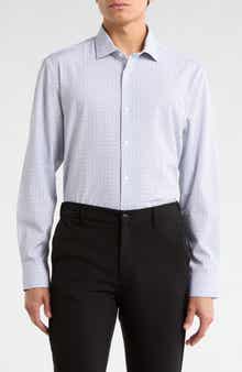 Perry Ellis Diamond Print Slim Fit Stretch Dress Shirt
