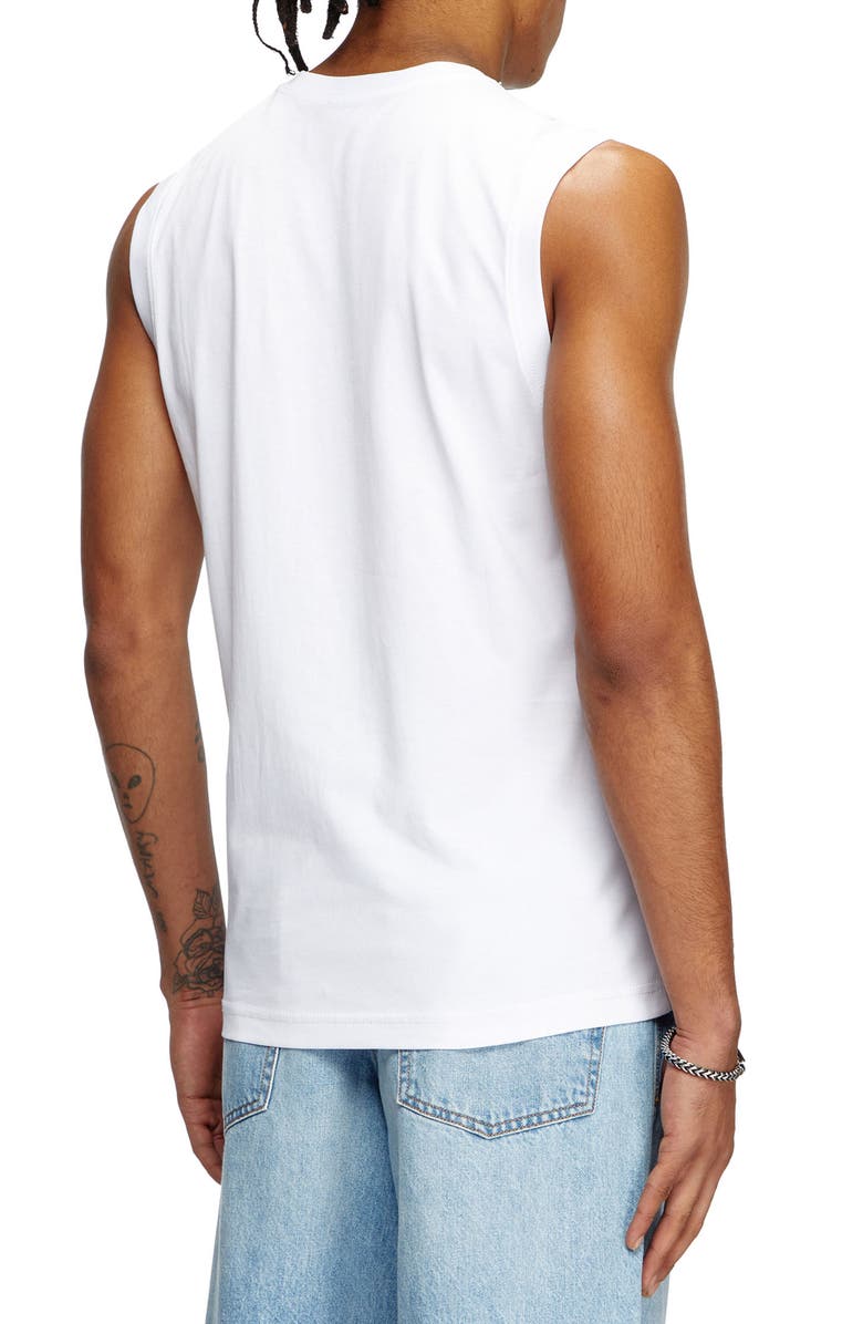 DIESEL<sup>®</sup> T-Isco-Div Logo Appliqué Muscle Tee, Alternate, color,