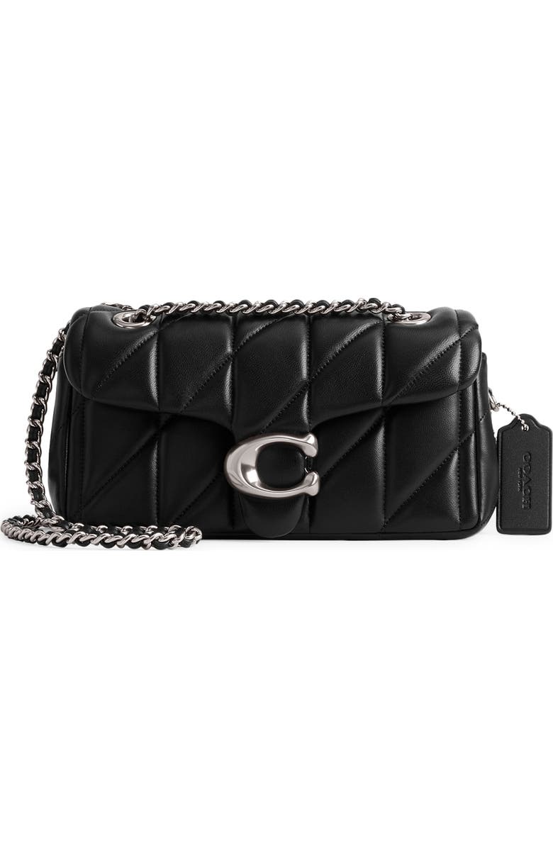 COACH Tabby 20 Quilted Shoulder Bag, Main, color, Black