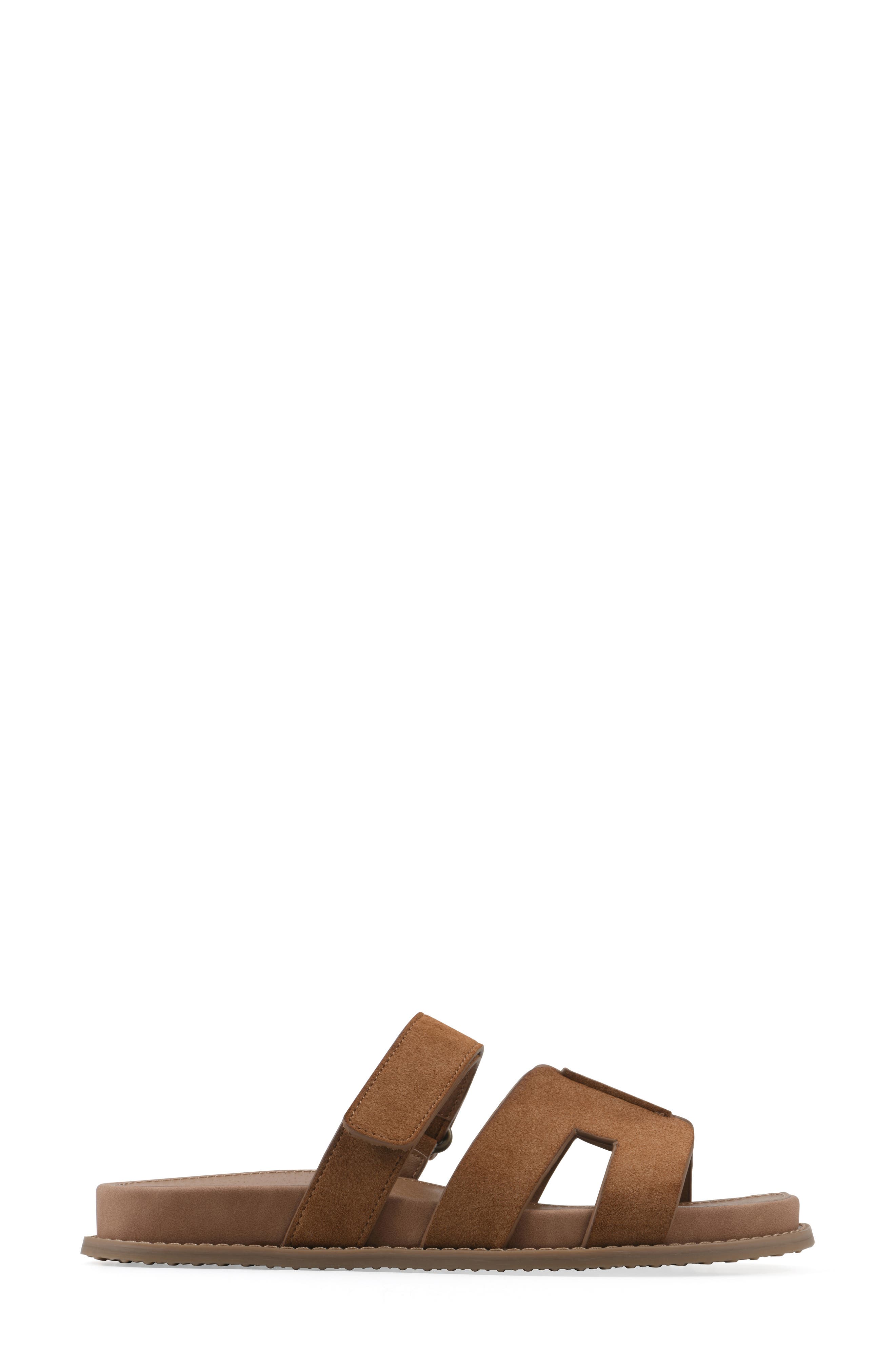 Mazi Slide Sandal, Alternate, color, CHESTNUT/ SMOOTH