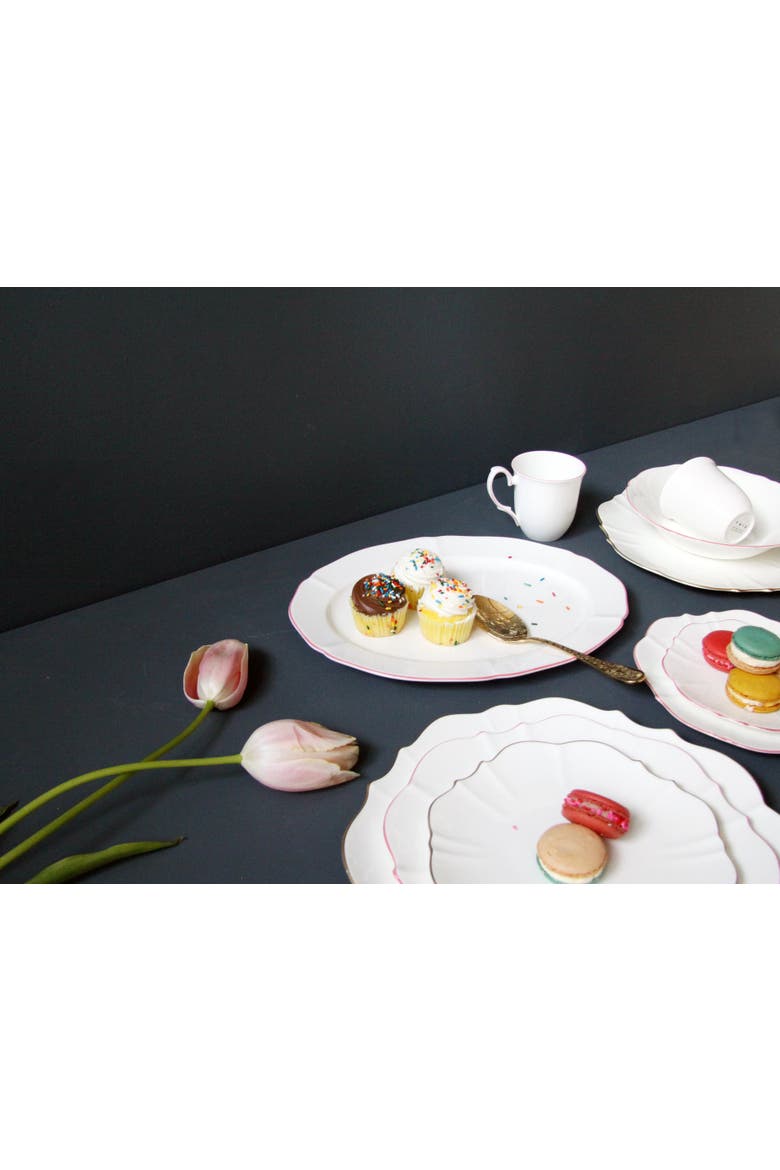 Amelie Oval Platter, Alternate, color, Roseate