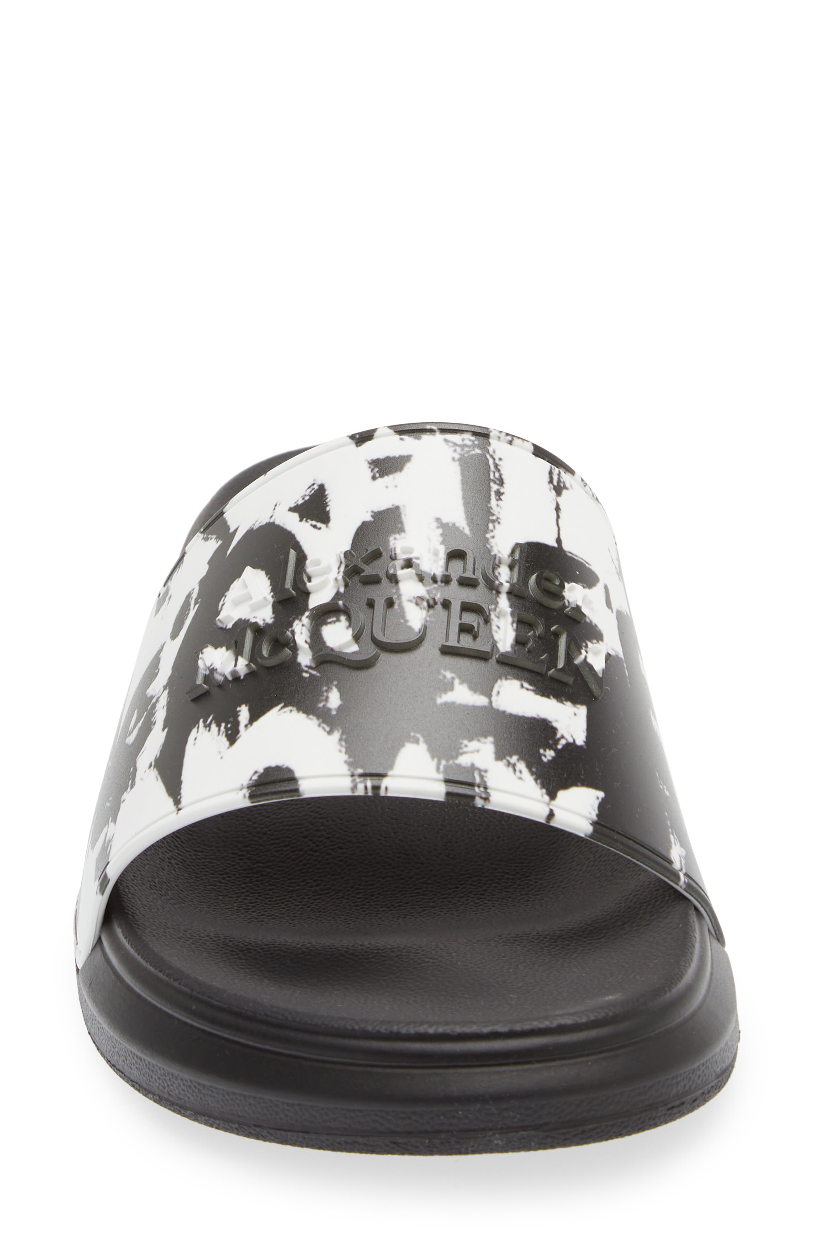 McQueen Graffiti Pool Slide Sandal, Alternate, color, 