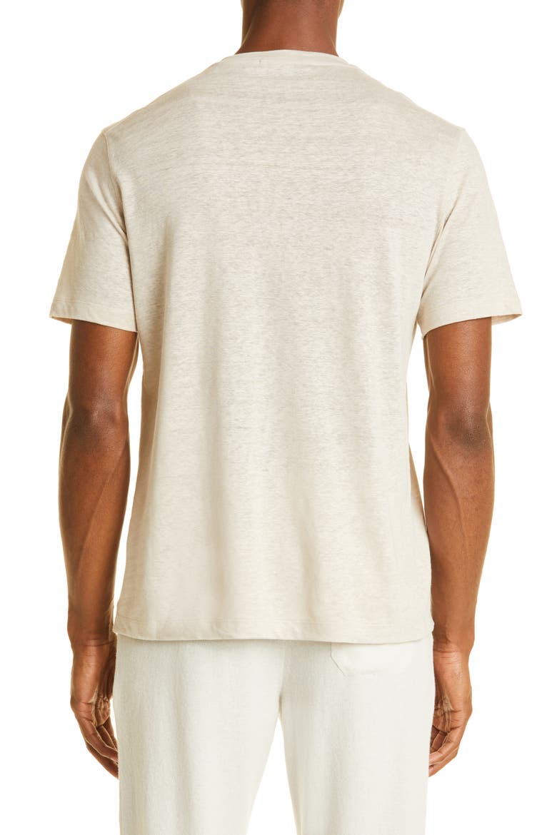 Linen T-Shirt, Alternate, color, LIGHT BEIGE