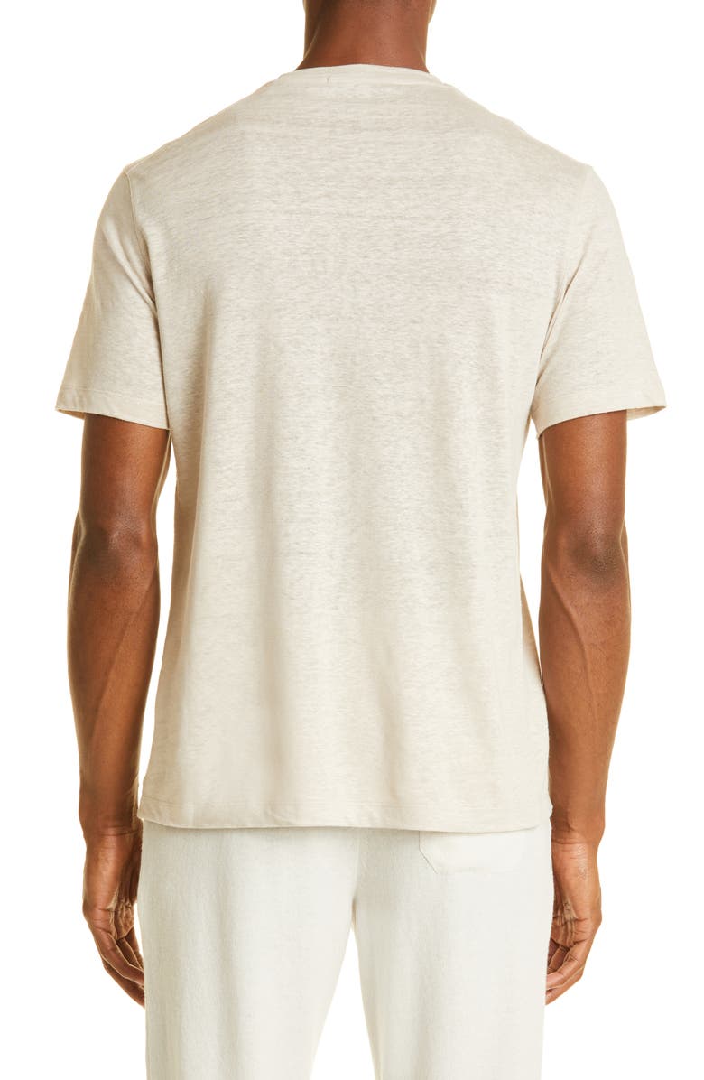 ZEGNA Linen T-Shirt, Alternate, color, 