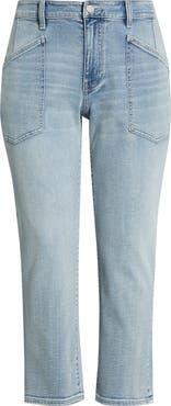 Liverpool Marley Cuffed Crop Girlfriend Jeans