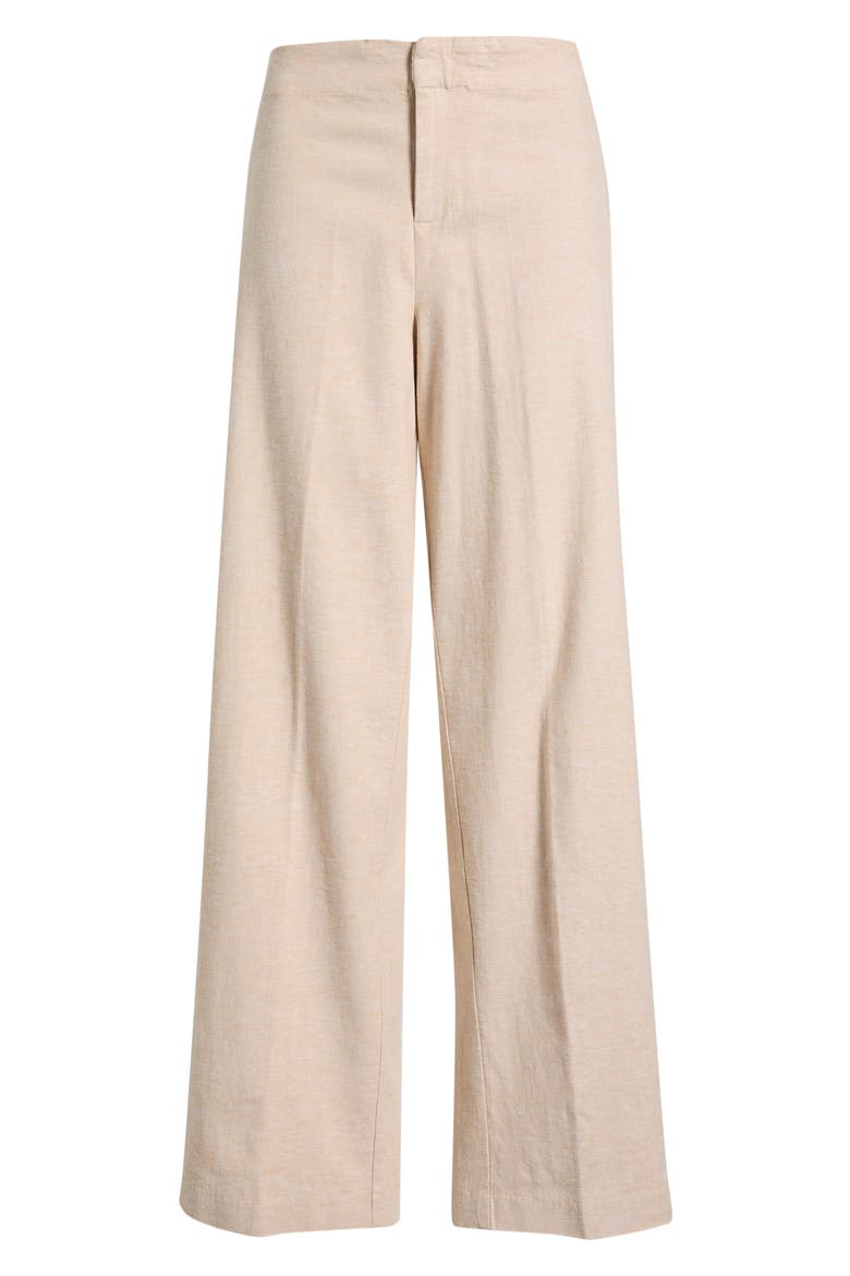 Lenox Linen Blend Wide Leg Pants, Alternate, color, NEUTRAL MIX