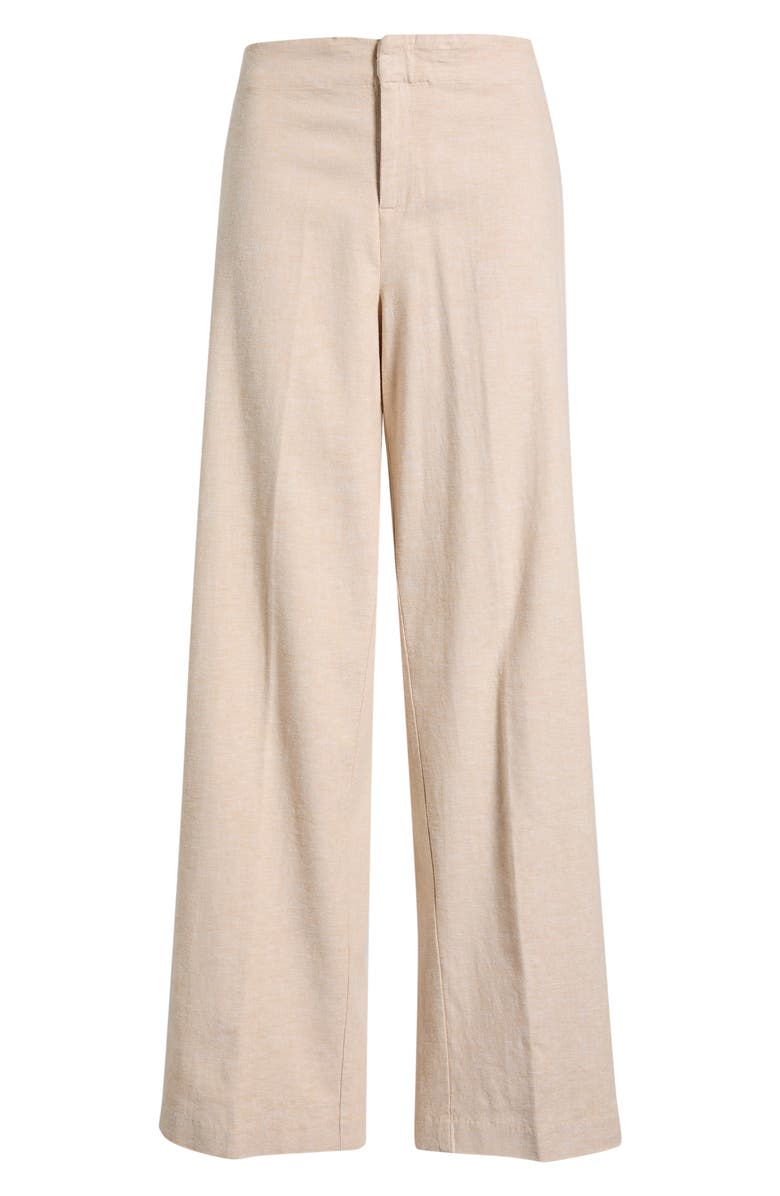 NIC+ZOE Lenox Linen Blend Wide Leg Pants, Alternate, color, Neutral Mix