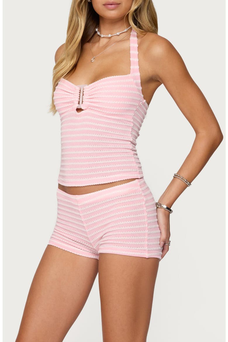 Lovina Stripe Halter Top, Alternate, color, LIGHT-PINK
