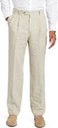 Berle Pleat Front Linen Pants