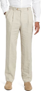Berle Pleat Front Linen Pants