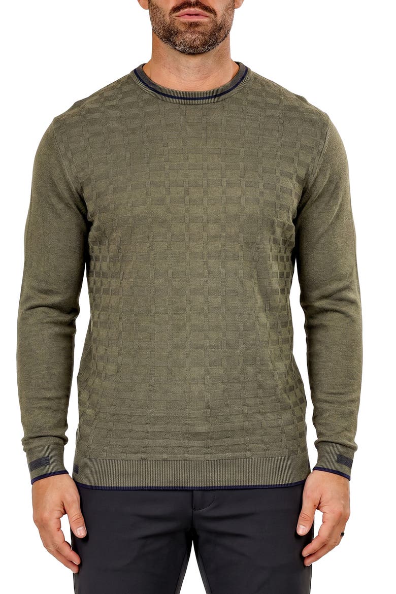 Crewneck Sweater, Main, color, GREEN