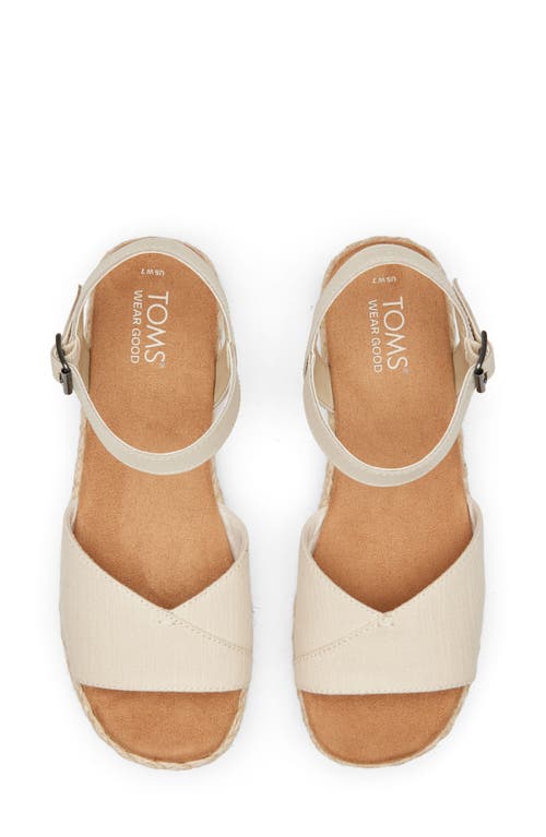 Toms Women's Abby Flatform Espadrille Sandal In Brown
