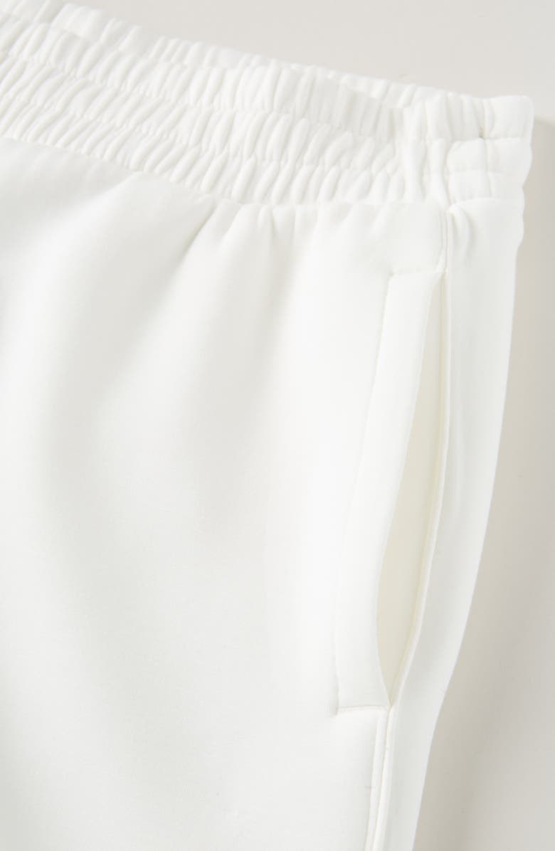 Zella Girl Kids' Varsity Track Pants, Alternate, color, Ivory Egret