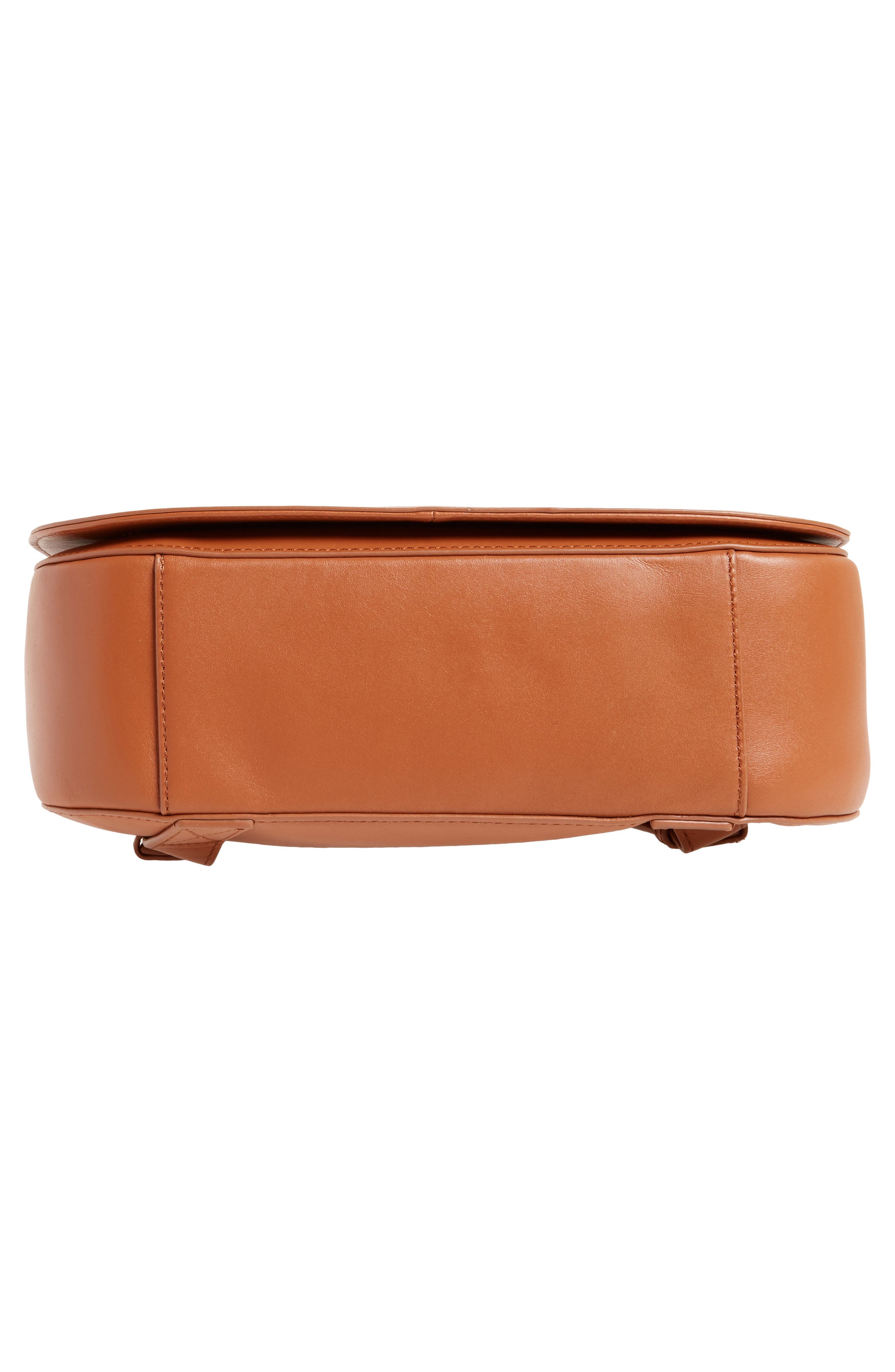 Kate Calfskin Leather Backpack, Alternate, color, SADDLE