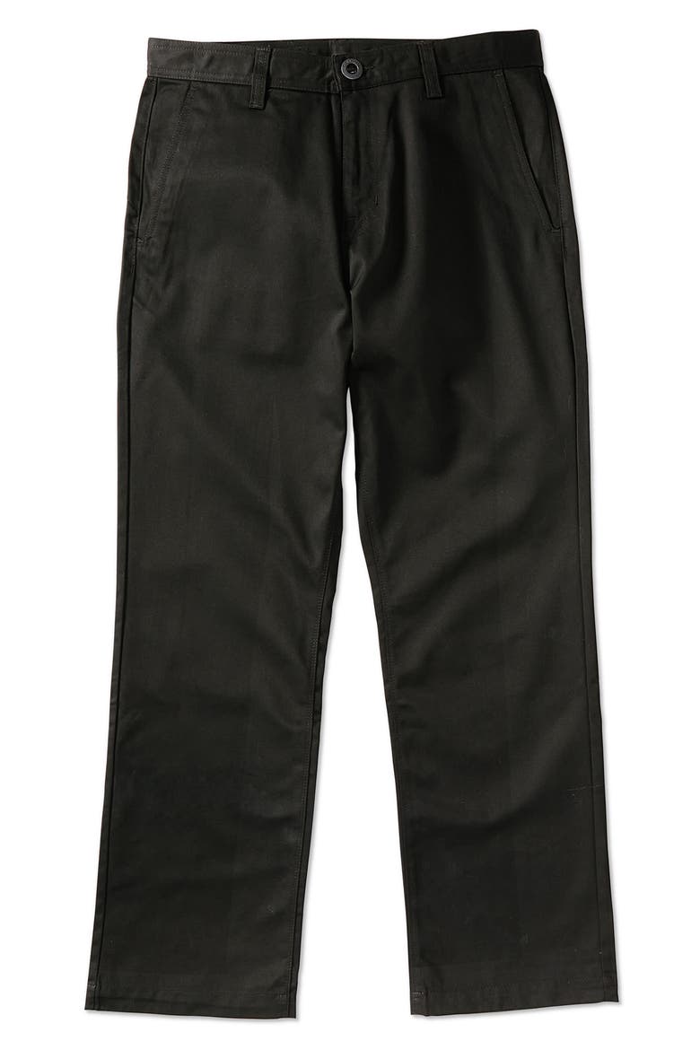 Frickin Skate Cotton Blend Chinos, Main, color, BLACK