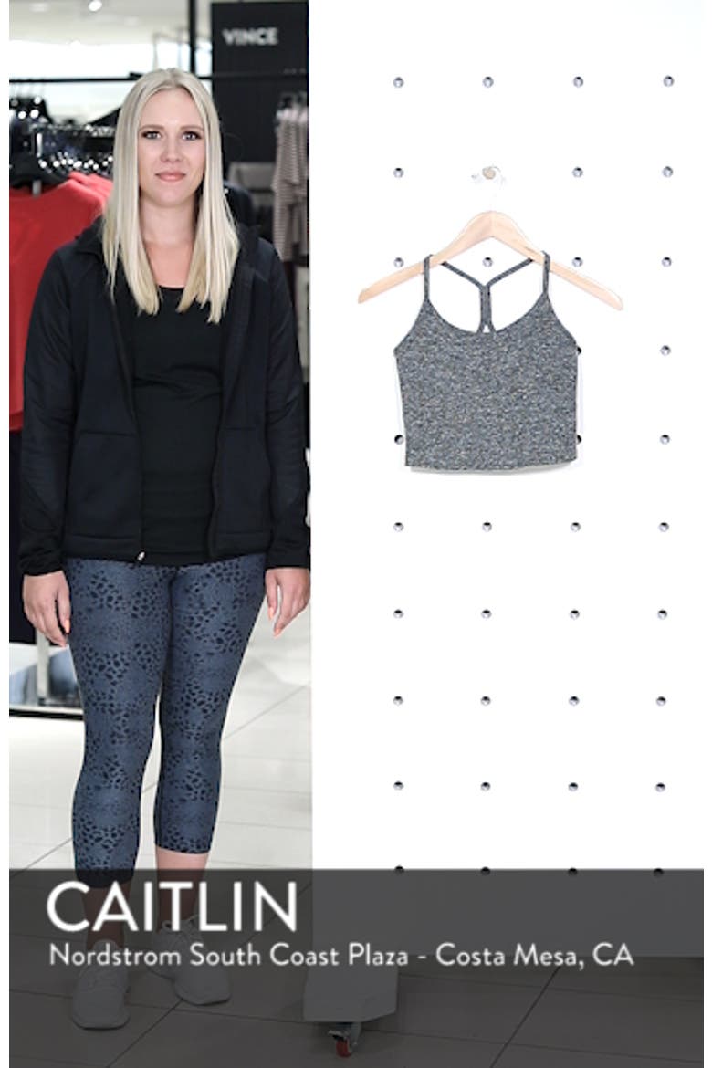 Space Dye Slim Racerback Crop Tank video