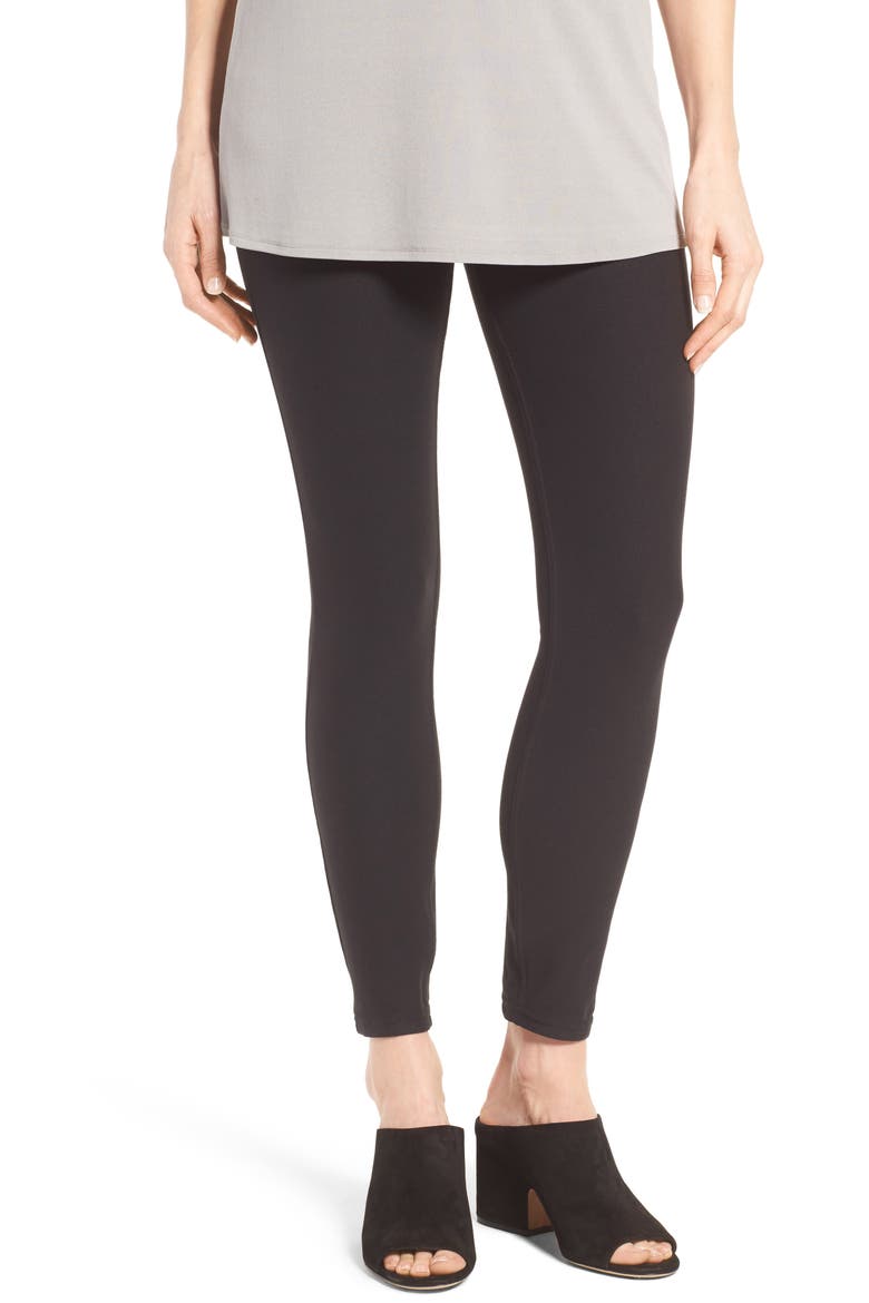 Essential Denim Leggings, Main, color, BLACK