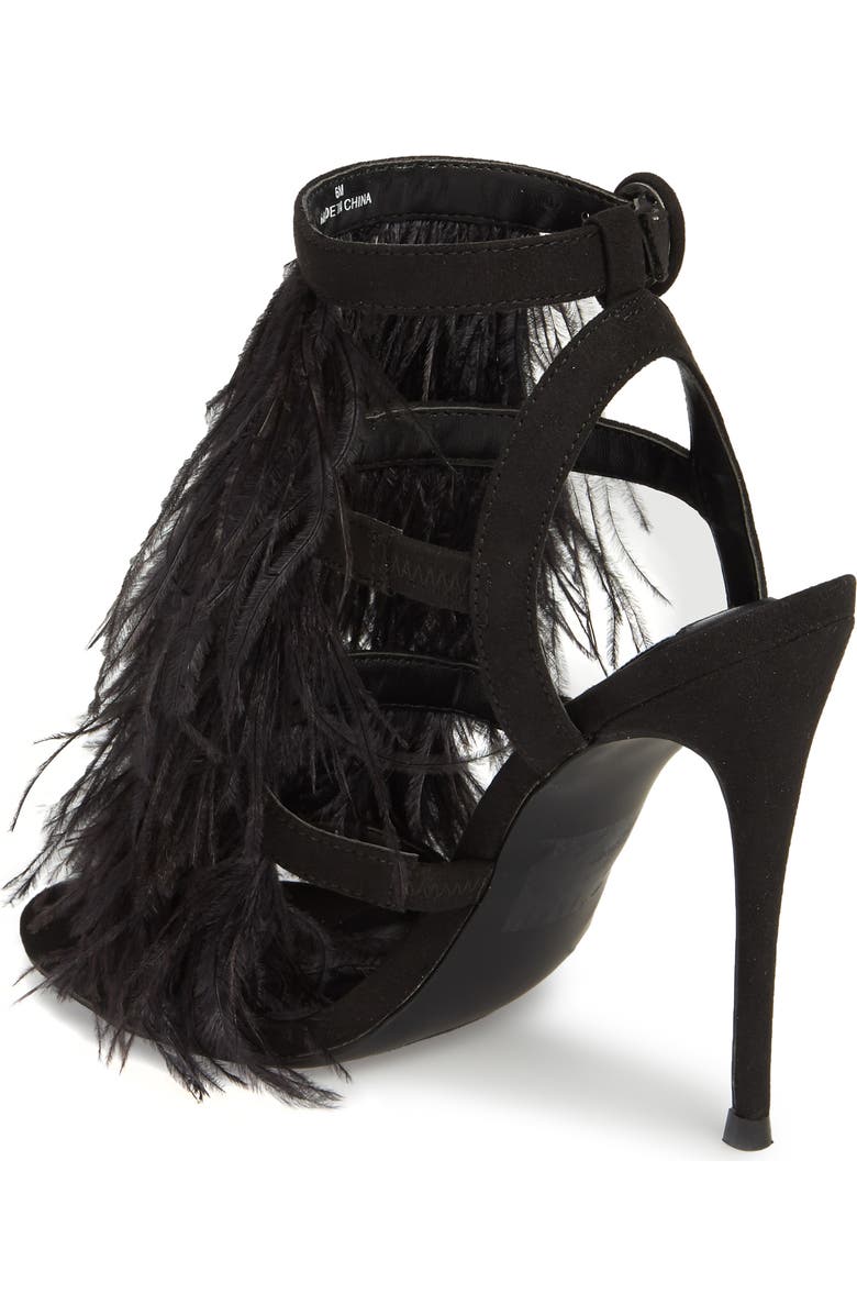 Steve Madden Fefe Feather Sandal, Alternate, color,