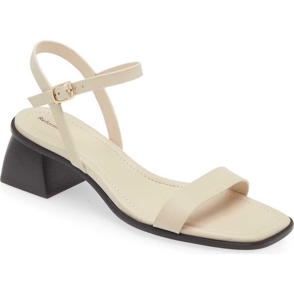 Reformation Stephanie Heeled Sandal In Neutral