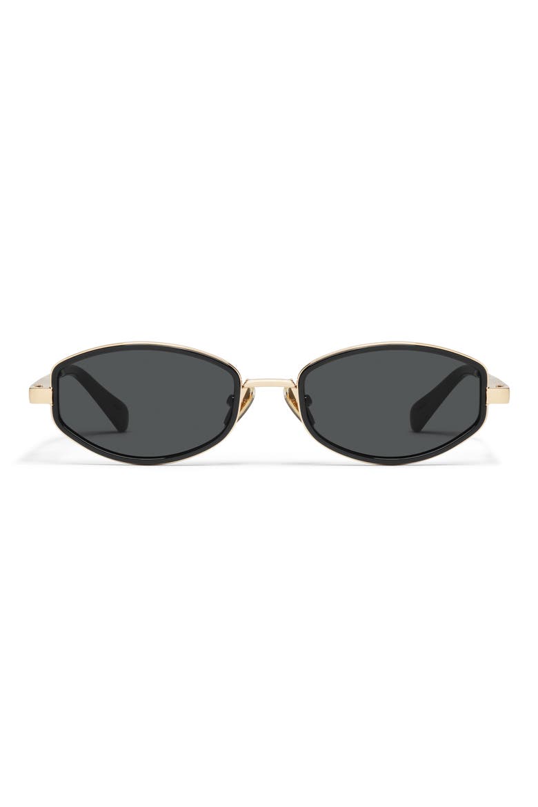 So Niche 54mm Round Sunglasses, Main, color, BLACK/ SMOKE