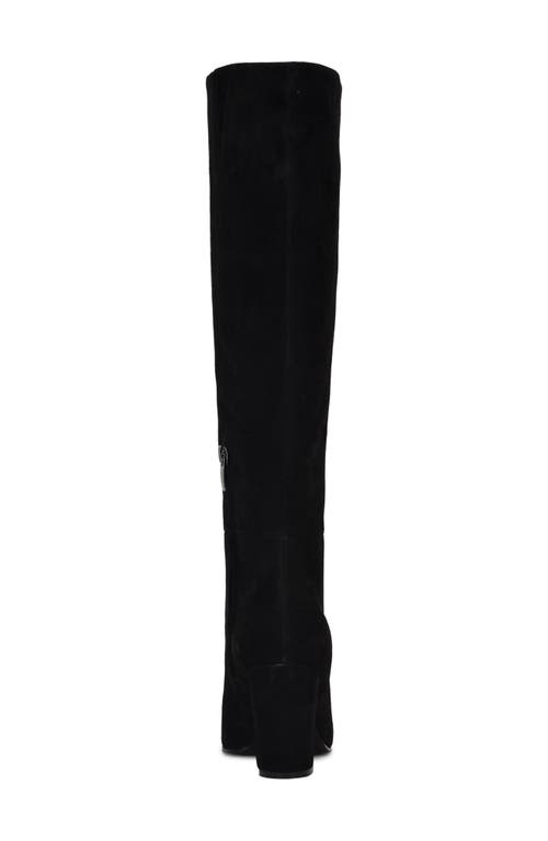 Nine West Adera Pointed Toe Knee High Boot In Black