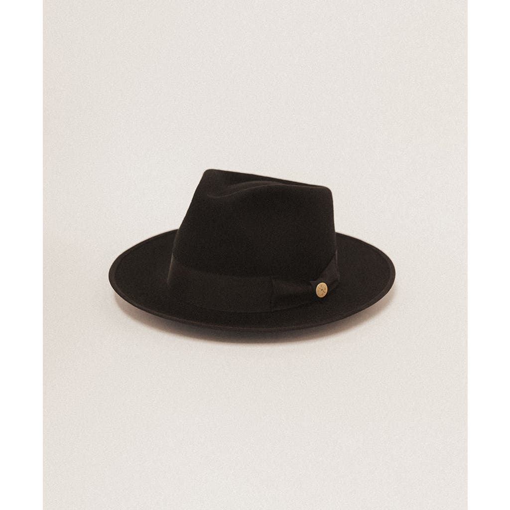 Two Roads Hat Co. Waterloo Fedora In Black