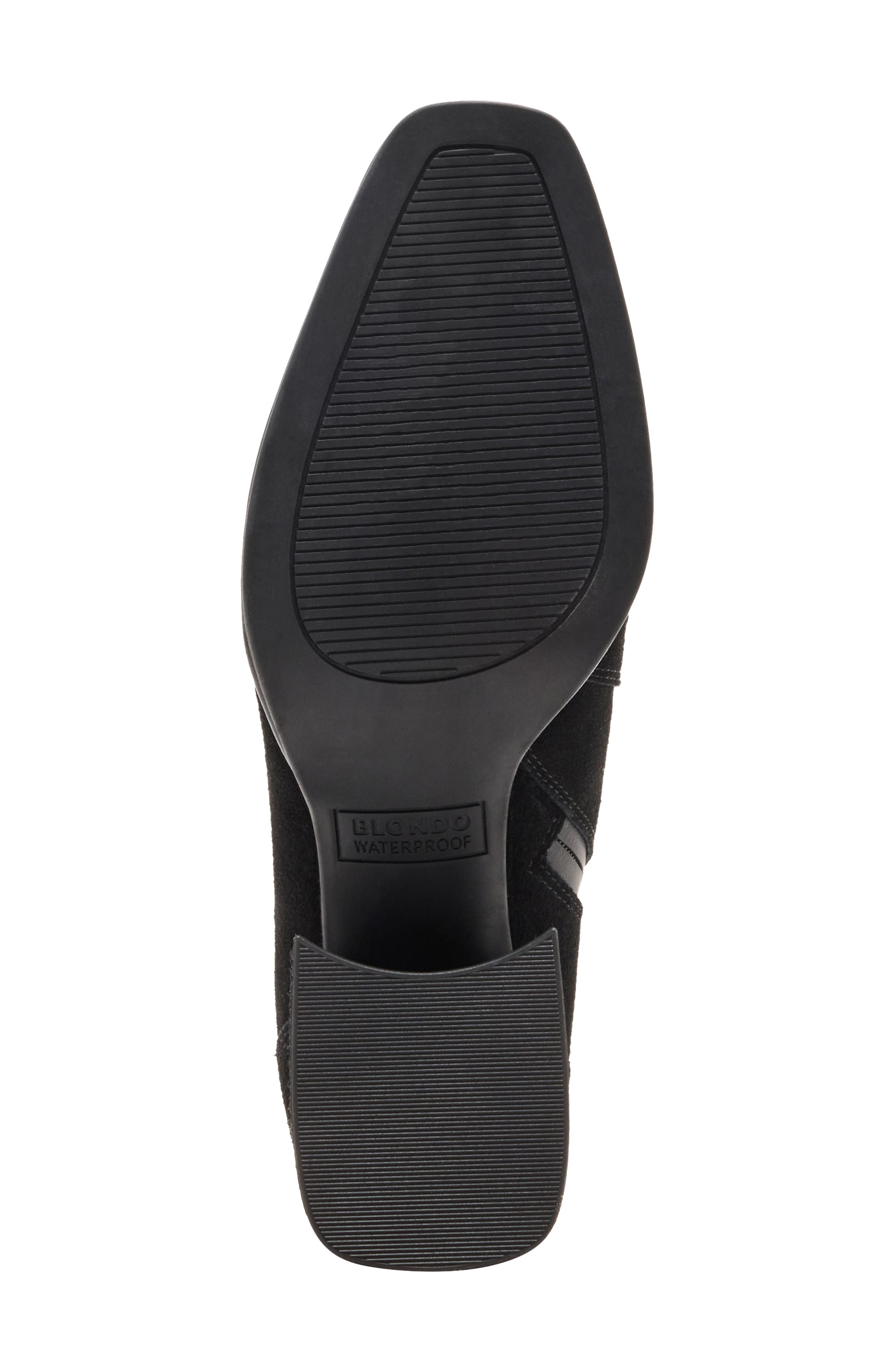 Mina Waterproof Bootie, Alternate, color, BLACK SUEDE