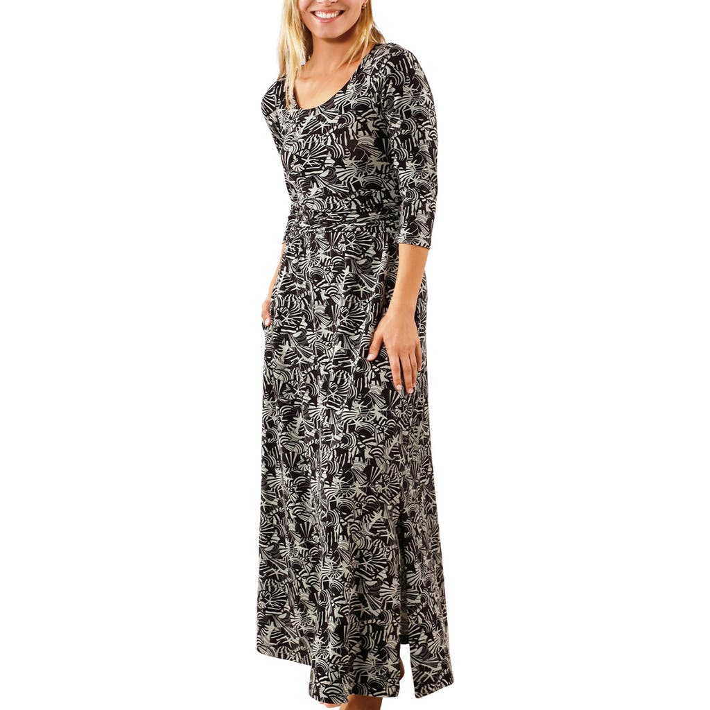 Uv Skinz Scoop Neck Maxi Dress In Shadow Shells