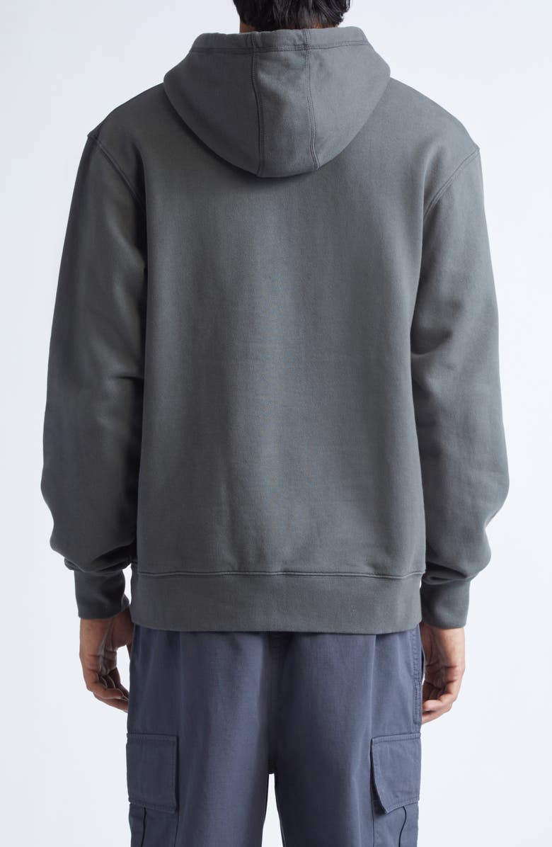 PALMES Society Logo Appliqué Hoodie, Alternate, color, Charcoal