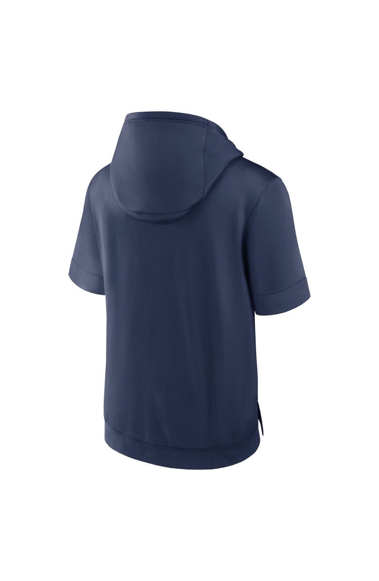 Nike Men's Nike Navy Milwaukee Brewers Tri Code Lockup Short Sleeve Pullover Hoodie, Alternate, color, Navy