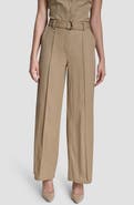 DKNY Belted Wide Leg Pants