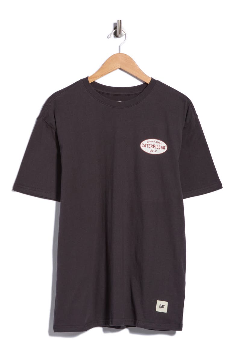 Repair & Service Graphic T-Shirt, Main, color, WASHED BLACK
