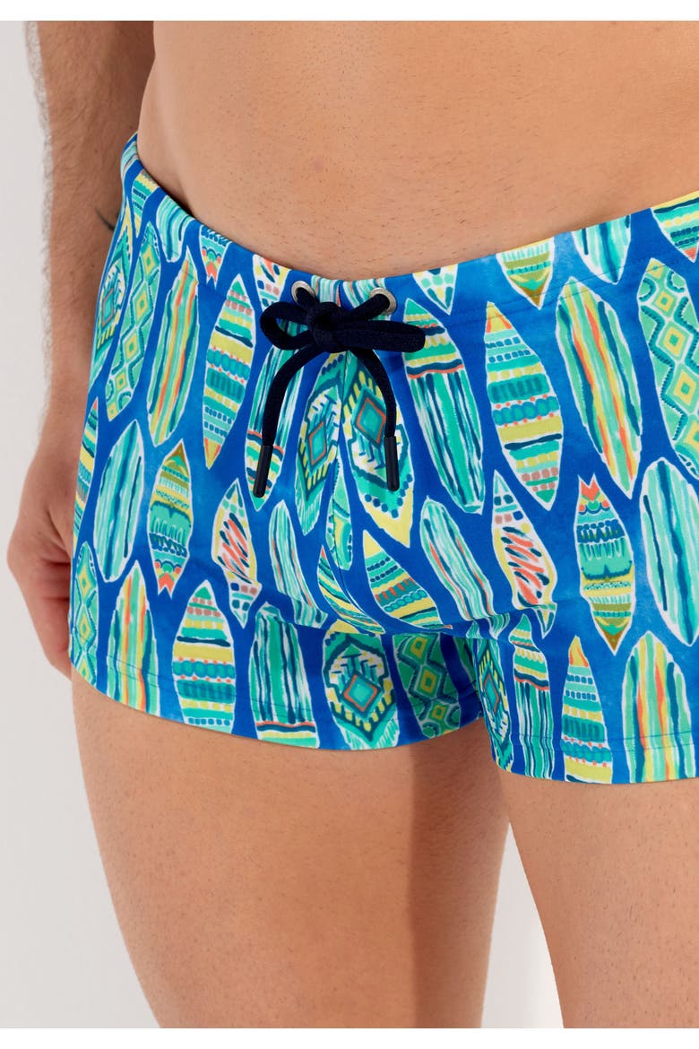 Marbella Swim Shorts, Alternate, color, Blue Print